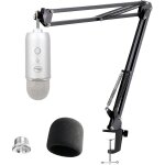 Blue yeti support microphone professionnel rglable avec bonnette micro compatible avec filtre anti - ...