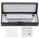 Blues harmonica 10 trous orgue a bouche une cl abs rsine professionnel dbutant instrument a ventblanc ...