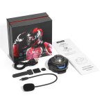 Bluetooth 5. 0 casque de moto casque  conduction osseuse casque interphone sans fil haut - parleur tanche ...