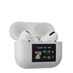 Bluetooth headset body temperature detection large - screen, blanc