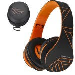 Bluetooth sans fil casque, oreillette stro pliable sans fil casques sans fil et filaire ecouteurs avec ...