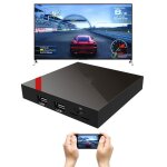 Bo�tier smart tv box android 10 uhd 4k wifi carte micro sd t�l�commande yonis