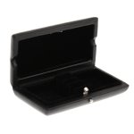 Bote pour anches de hautbois en cuir pu noir, pour 3 pices