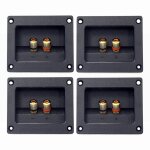 Bote de haut - parleur stro  2 voies, 4 pices, borne ronde et carre, connecteur de coupelle  ressort, ...