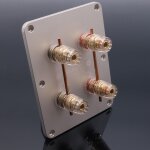 Bo�te de jonction pour haut - parleurs � 4 positions, 1 pi�ce, base de terminal de connexion 122x95mm, ...