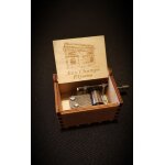 Bo�te a musique en bois joe dassin - aux champs elys�es - personnalisable