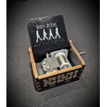 Bote a musique en bois the beatles - hey jude - personnalisable