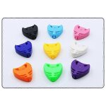 Bo�te de pic d'instrument de musique, pince de pic color� de guitare, clip de pic en forme de coeur, ...