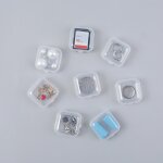 Botes de rangement carres transparentes 10 pices, mini bote de protection portable en plastique pour ...
