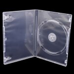 Bote de rangement transparente pour cd et dvd, botier portable pour home cinma, disque unique, haute ...