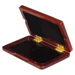 Boîte de support en bois de coque en bois de noyer pour clarinette de saxophone ténor / alto / soprano, ... Boîte de support en bois de coque en bois de noyer pour clarinette de saxophone ténor / alto / soprano, ...