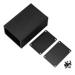 Bo�tier d'amplificateur de puissance en aluminium, bo�tier de contr�leur pcb en aluminium 100x66x43mm, ...