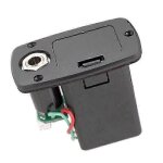 Botier de batterie abs 9 v pour micro de guitare, compatible avec guitare electro - acoustique