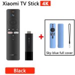 Ajouter un bo�tier bleu ciel - xiaomi - mi tv stick, 4k, android tv 11, hdr, fa�ades core, 2 go de ram, ...