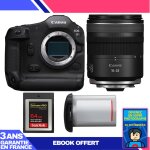 Boitier canon eos r1 + rf 16 - 28mm f / 2. 8 is stm + 1 sandisk 64gb extreme pro cfexpress type b + canon ...