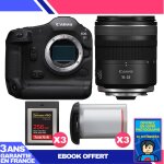 Boitier canon eos r1 + rf 16 - 28mm f / 2. 8 is stm + 3 sandisk 256gb extreme pro cfexpress type b + ...