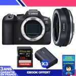 Boitier canon eos r6 mark ii + canon ef - eos r premium + 1 sandisk 128gb extreme pro uhs - ii sdxc 300 ...