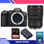 Boitier canon eos r6 mark ii + rf 24 - 70mm f / 2. 8 l is usm + 1 sandisk 128gb extreme pro uhs - ii ...