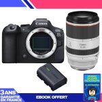 Boitier canon eos r6 mark ii + rf 70 - 200mm f / 2. 8 l is usm + 1 canon lp - e6nh + ebook 'devenez un ...