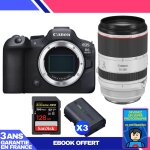 Boitier canon eos r6 mark ii + rf 70 - 200mm f / 2. 8 l is usm + 1 sandisk 128gb extreme pro uhs - ii ...