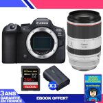 Boitier canon eos r6 mark ii + rf 70 - 200mm f / 2. 8 l is usm + 1 sandisk 256gb extreme pro uhs - ii ...