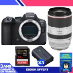 Boitier canon eos r6 mark ii + rf 70 - 200mm f / 2. 8 l is usm + 1 sandisk 32gb extreme pro uhs - ii ...