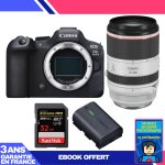 Boitier canon eos r6 mark ii + rf 70 - 200mm f / 2. 8 l is usm + 1 sandisk 32gb extreme pro uhs - ii ...