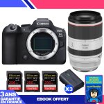 Boitier canon eos r6 mark ii + rf 70 - 200mm f / 2. 8 l is usm + 3 sandisk 256gb extreme pro uhs - ii ...