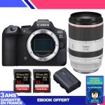 Boitier canon eos r6 mark ii + rf 70 - 200mm f / 2. 8 l is usm + 2 sandisk 32gb extreme pro uhs - ii ...