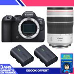 Boitier canon eos r6 mark ii + rf 70 - 200mm f / 4 l is usm + 2 canon lp - e6nh + ebook 'devenez un super ...