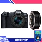 Boitier canon eos r8 + rf 24 - 50mm is stm + ef - eos r + ebook 'devenez un super photographe