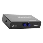 Botier de commutation vga, commutateur vga 2 en 1 de synchronisation de donnes noir, pour ordinateur ...