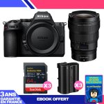 Boitier nikon z5 ii + 14 - 24mm f / 2. 8 s + 3 sandisk 64gb extreme pro uhs - ii sdxc + 3 nikon en - ...