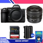 Boitier nikon z5 ii + 24 - 50mm f / 4 - 6. 3 + 1 sandisk 64gb extreme pro uhs - ii sdxc + 2 nikon en ...