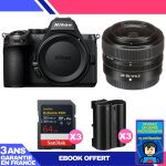 Boitier nikon z5 ii + 24 - 50mm f / 4 - 6. 3 + 3 sandisk 64gb extreme pro uhs - ii sdxc + 3 nikon en ...