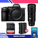 Boitier nikon z5 ii + 70 - 200mm f / 2. 8 vr s + 1 sandisk 256gb extreme pro uhs - ii sdxc + 3 nikon ...