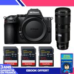 Boitier nikon z5 ii + 70 - 200mm f / 2. 8 vr s + 3 sandisk 512gb extreme pro uhs - ii sdxc + ebook 'devenez ...