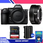 Boitier nikon z5 ii + ftz ii + 1 sandisk 256gb extreme pro uhs - ii sdxc + 2 nikon en - el15c + ebook ...