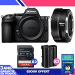 Boitier nikon z5 ii + ftz ii + 2 sandisk 256gb extreme pro uhs - ii sdxc + 3 nikon en - el15c + ebook ...