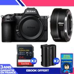 Boitier nikon z5 ii + ftz ii + 2 sandisk 64gb extreme pro uhs - ii sdxc + 2 nikon en - el15c + ebook ...
