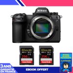 Boitier nikon z6 iii + 2 sandisk 256gb extreme pro uhs - ii sdxc 300 mb / s + ebook 'devenez un super ...