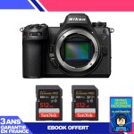 Boitier nikon z6 iii + 2 sandisk 512gb extreme pro uhs - ii sdxc 300 mb / s + ebook 'devenez un super ...