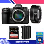 Boitier nikon z6 iii + ftz ii + 1 sandisk 32gb extreme pro uhs - ii sdxc 300 mb / s + 1 nikon en - el15c ...