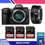 Boitier nikon z6 iii + ftz ii + 3 sandisk 128gb extreme pro uhs - ii sdxc 300 mb / s + ebook 'devenez ...