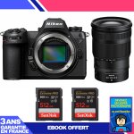 Boitier nikon z6 iii + z 24 - 120mm f / 4 s + 2 sandisk 512gb extreme pro uhs - ii sdxc 300 mb / s + ...
