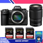Boitier nikon z6 iii + z 24 - 200mm f / 4 - 6. 3 vr + 3 sandisk 32gb extreme pro uhs - ii sdxc 300 mb ...