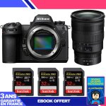 Boitier nikon z6 iii + z 24 - 70mm f / 2. 8 s + 3 sandisk 32gb extreme pro uhs - ii sdxc 300 mb / s + ...