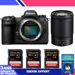 Boitier nikon z6 iii + z 85mm f / 1. 8 s + 3 sandisk 64gb extreme pro uhs - ii sdxc 300 mb / s + ebook ...