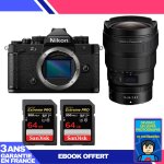 Boitier nikon zf + 14 - 24mm f / 2. 8 s + 2 sandisk 64gb extreme pro uhs - ii sdxc 300 mb / s + ebook ...