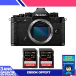 Boitier nikon zf + 2 sandisk 256gb extreme pro uhs - ii sdxc 300 mb / s + ebook 'devenez un super photographe ...